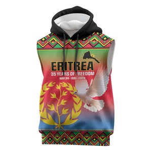 Eritrea 35 Years Of Independence Sleeveless Hoodie 1991-2026 Freedom Legacy Pride