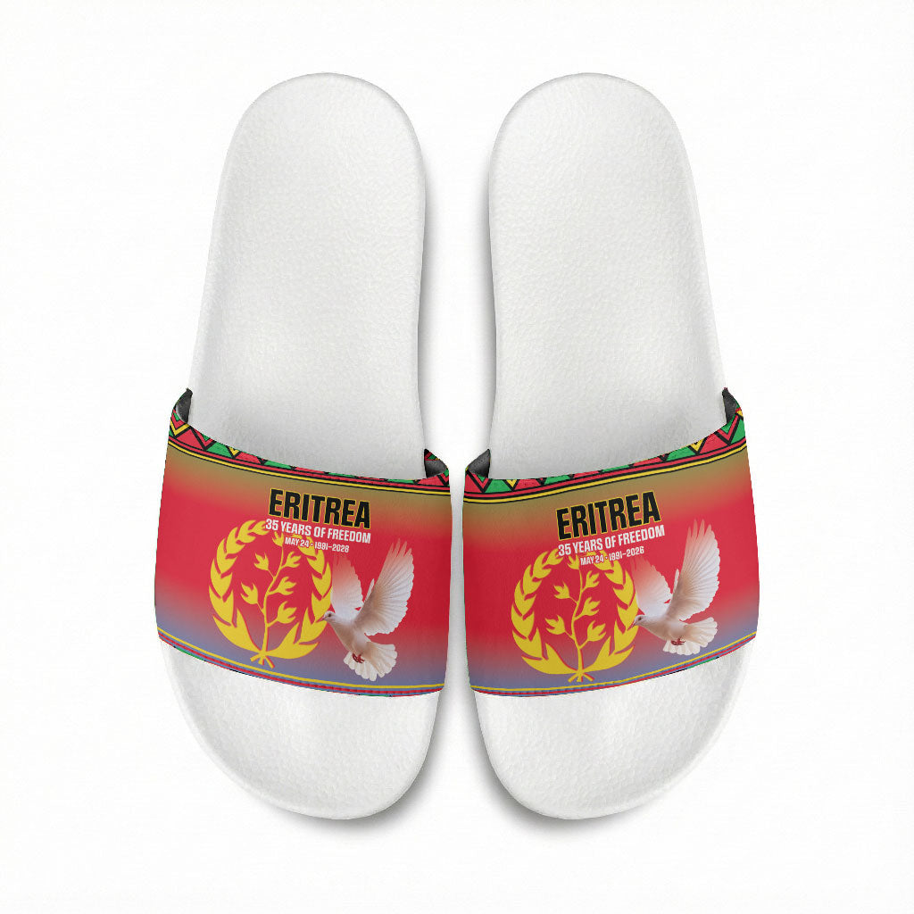 Eritrea 35 Years Of Independence Slide Sandals 1991-2026 Freedom Legacy Pride