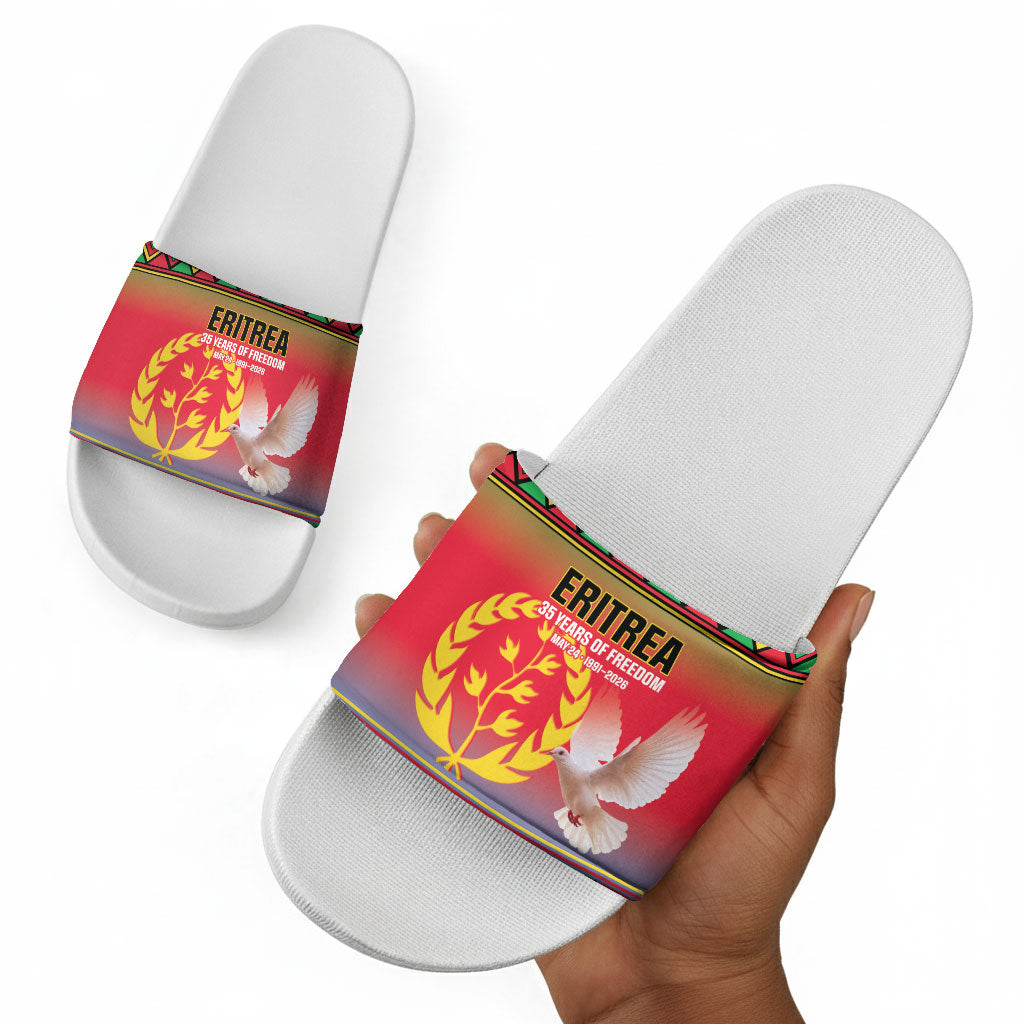 Eritrea 35 Years Of Independence Slide Sandals 1991-2026 Freedom Legacy Pride
