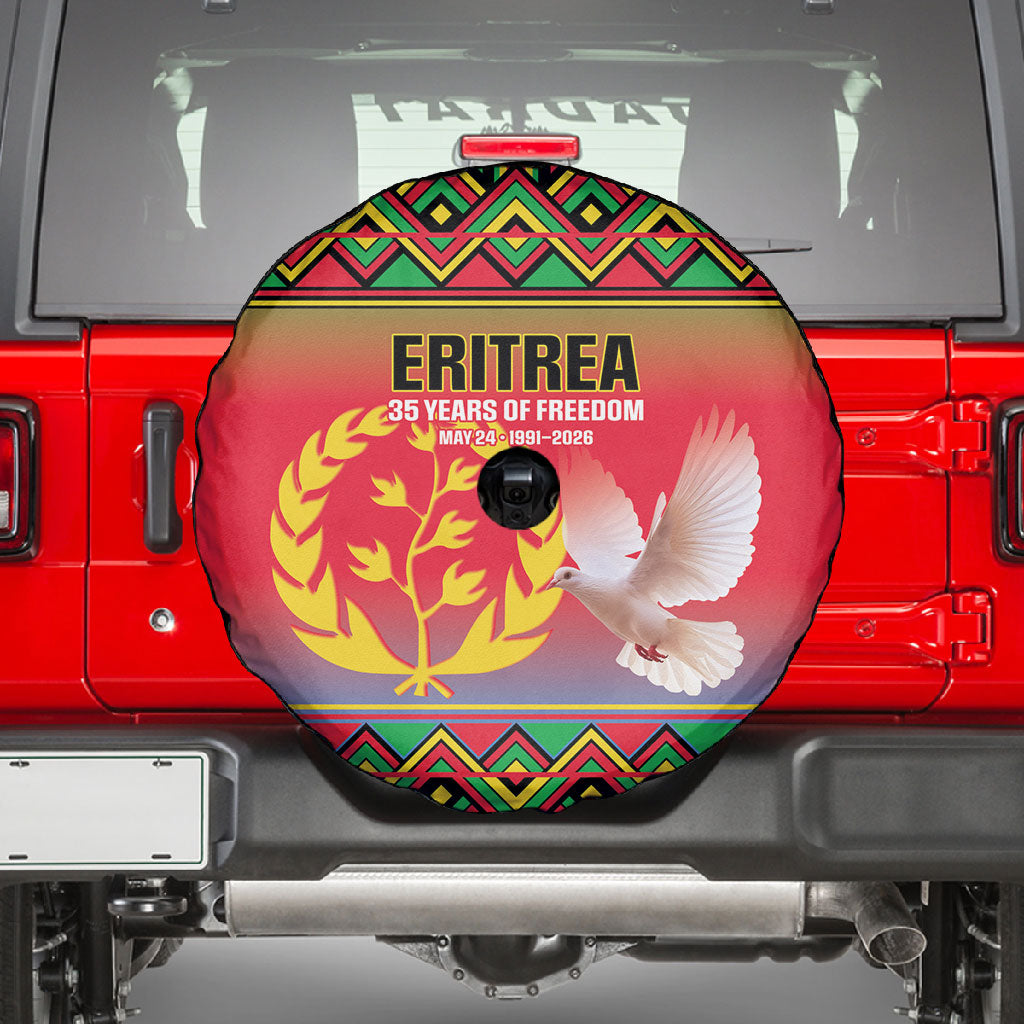 Eritrea 35 Years Of Independence Spare Tire Cover 1991-2026 Freedom Legacy Pride