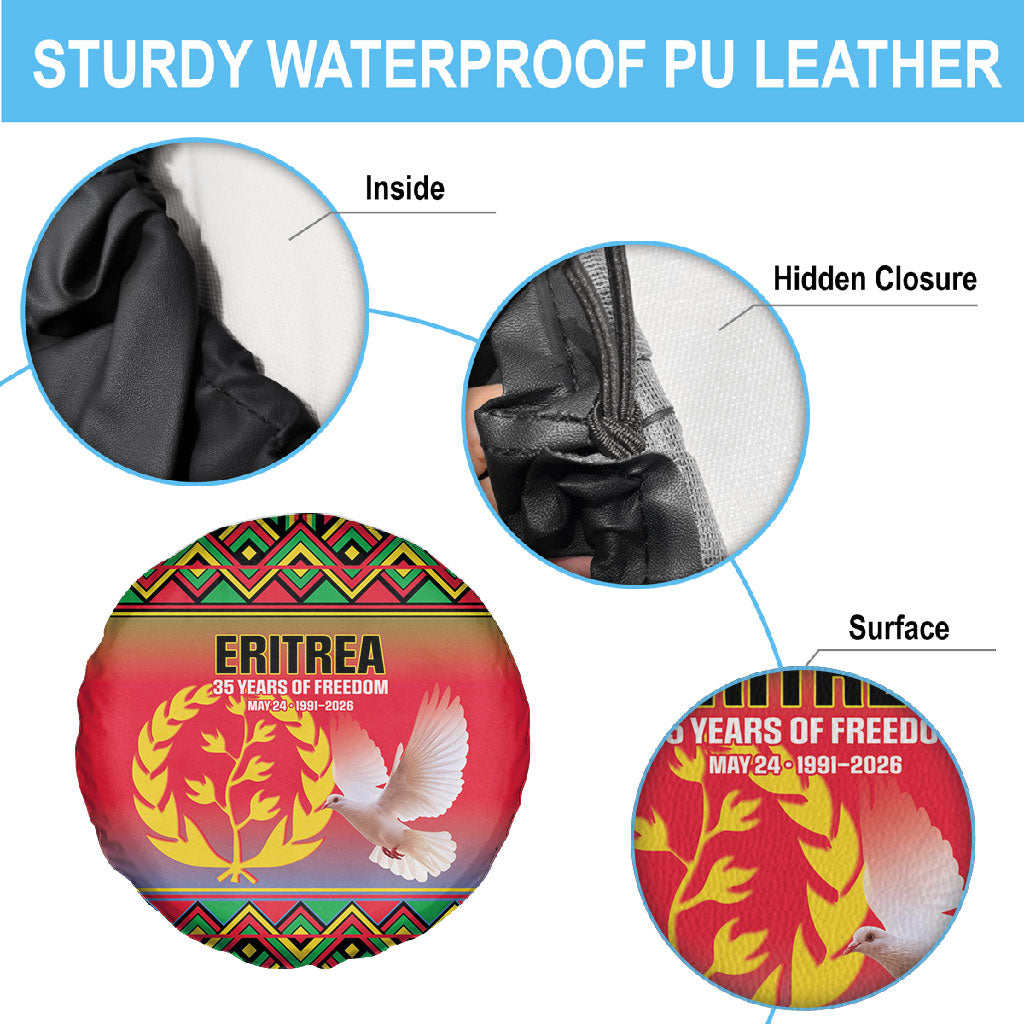 Eritrea 35 Years Of Independence Spare Tire Cover 1991-2026 Freedom Legacy Pride