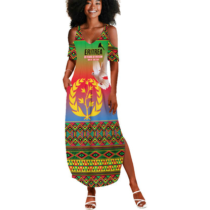 Eritrea 35 Years Of Independence Summer Maxi Dress 1991-2026 Freedom Legacy Pride