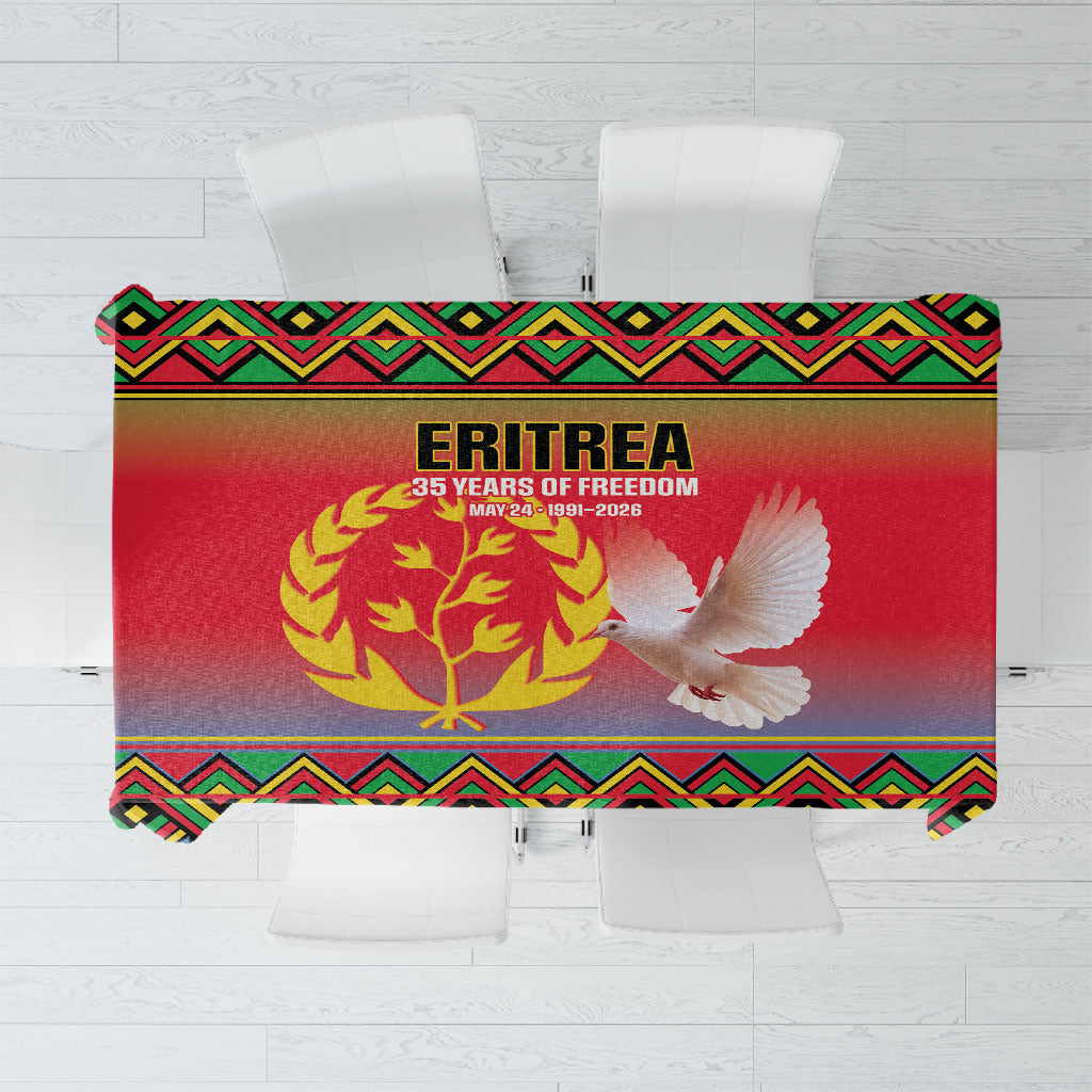 Eritrea 35 Years Of Independence Tablecloth 1991-2026 Freedom Legacy Pride