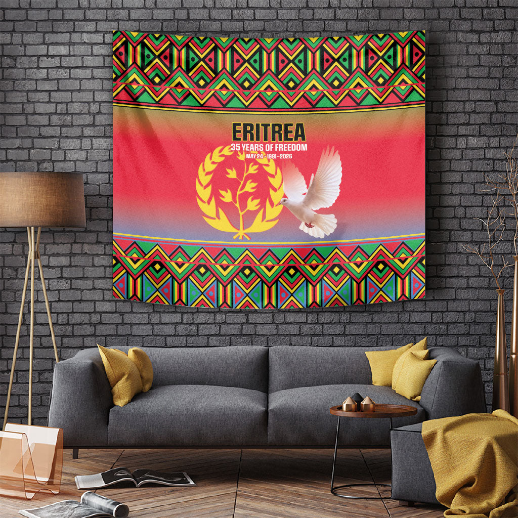 Eritrea 35 Years Of Independence Tapestry 1991-2026 Freedom Legacy Pride