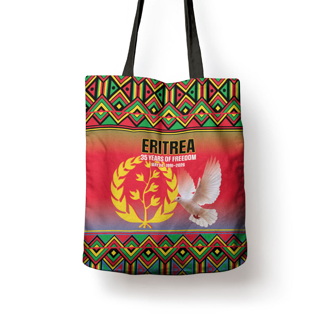 Eritrea 35 Years Of Independence Tote Bag 1991-2026 Freedom Legacy Pride
