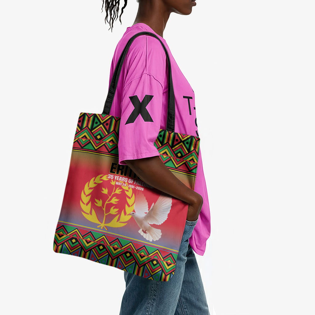 Eritrea 35 Years Of Independence Tote Bag 1991-2026 Freedom Legacy Pride