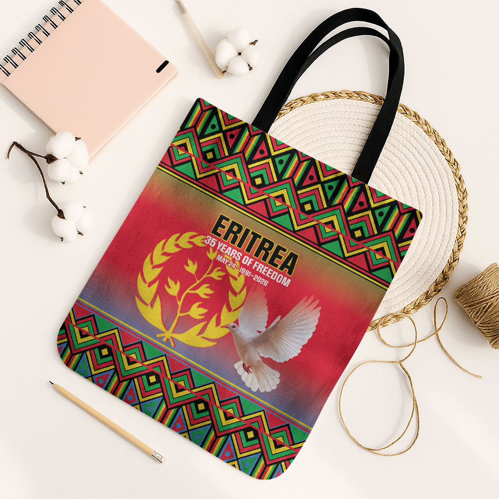 Eritrea 35 Years Of Independence Tote Bag 1991-2026 Freedom Legacy Pride