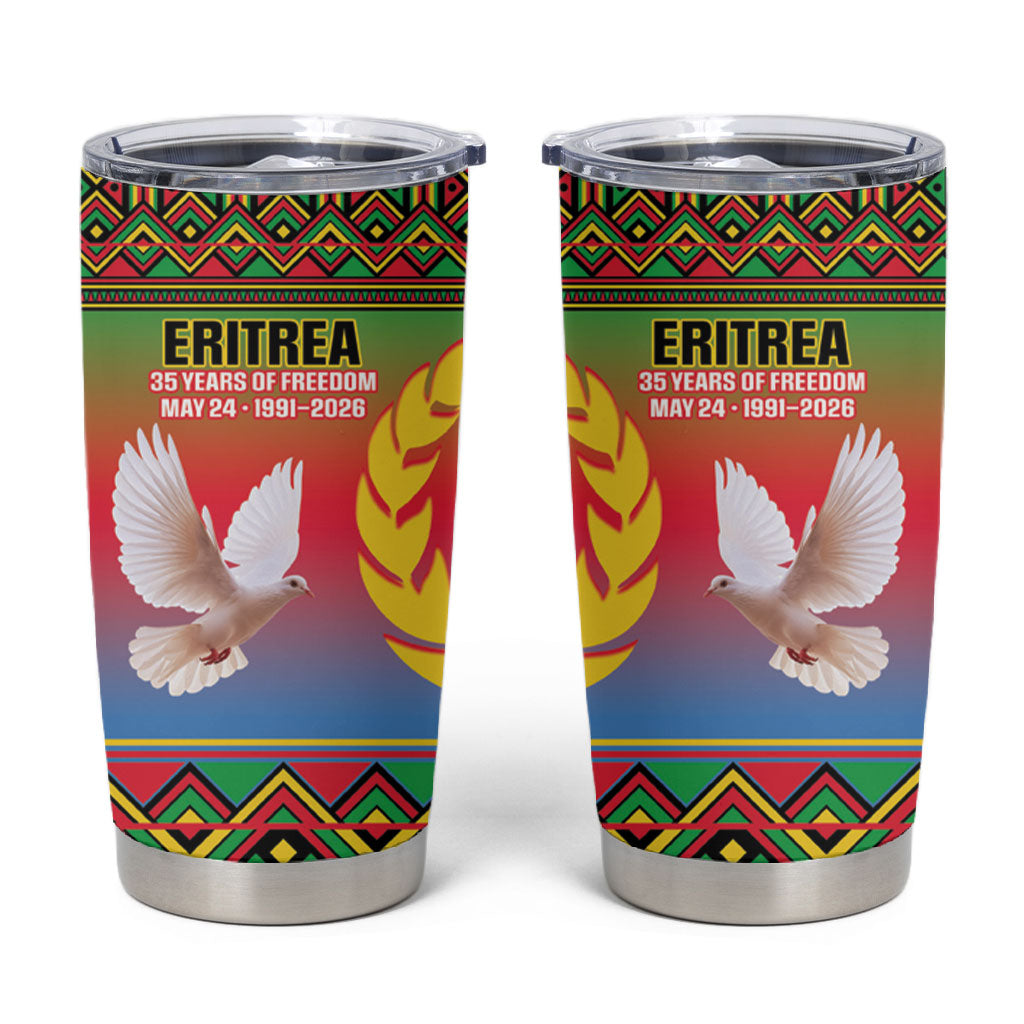 Eritrea 35 Years Of Independence Tumbler Cup 1991-2026 Freedom Legacy Pride
