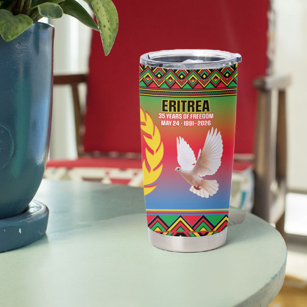 Eritrea 35 Years Of Independence Tumbler Cup 1991-2026 Freedom Legacy Pride