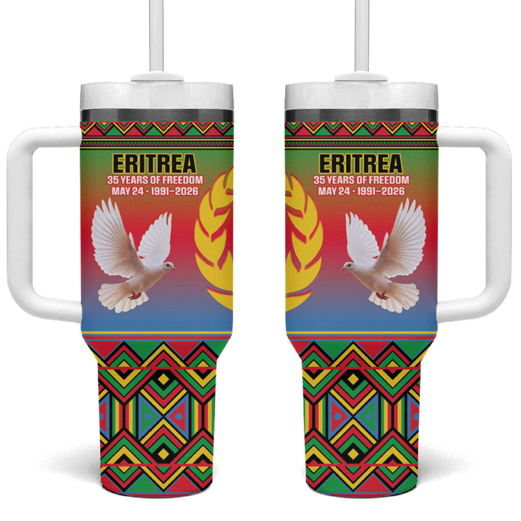 Eritrea 35 Years Of Independence Tumbler With Handle 1991-2026 Freedom Legacy Pride