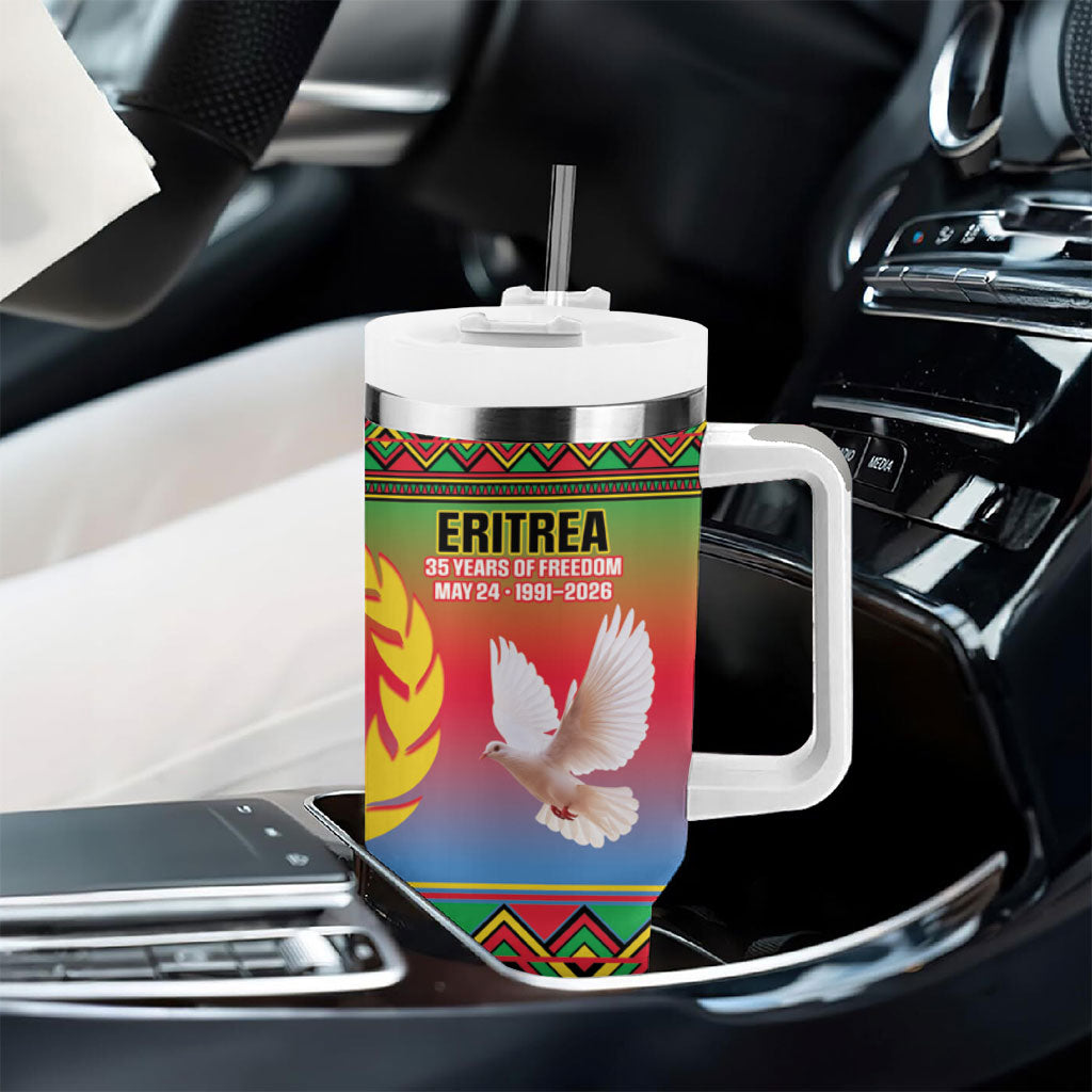 Eritrea 35 Years Of Independence Tumbler With Handle 1991-2026 Freedom Legacy Pride