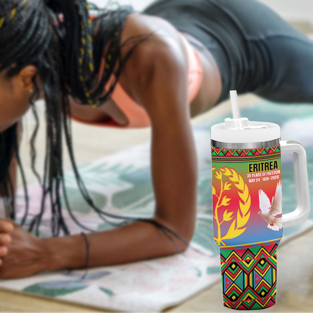 Eritrea 35 Years Of Independence Tumbler With Handle 1991-2026 Freedom Legacy Pride