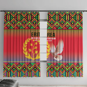 Eritrea 35 Years Of Independence Window Curtain 1991-2026 Freedom Legacy Pride