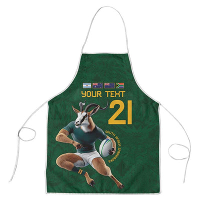 South Africa Rugby Custom Apron Glory Be To Springboks