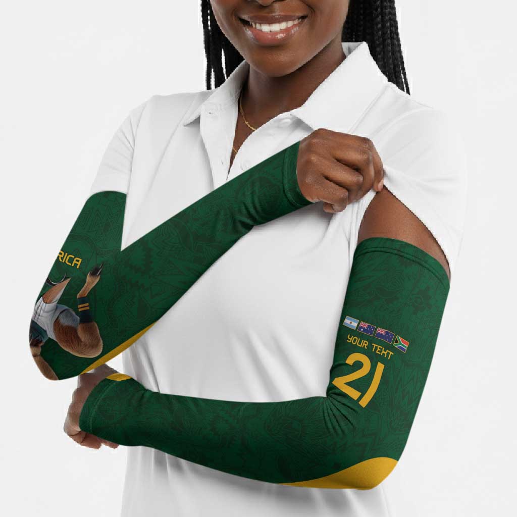 South Africa Rugby Custom Arm Sleeves Glory Be To Springboks