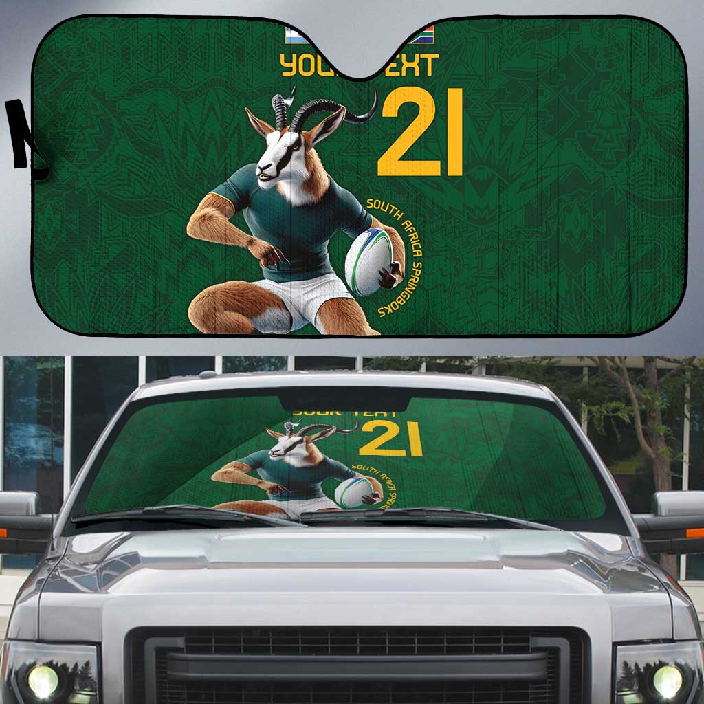 South Africa Rugby Custom Auto Sun Shade Glory Be To Springboks