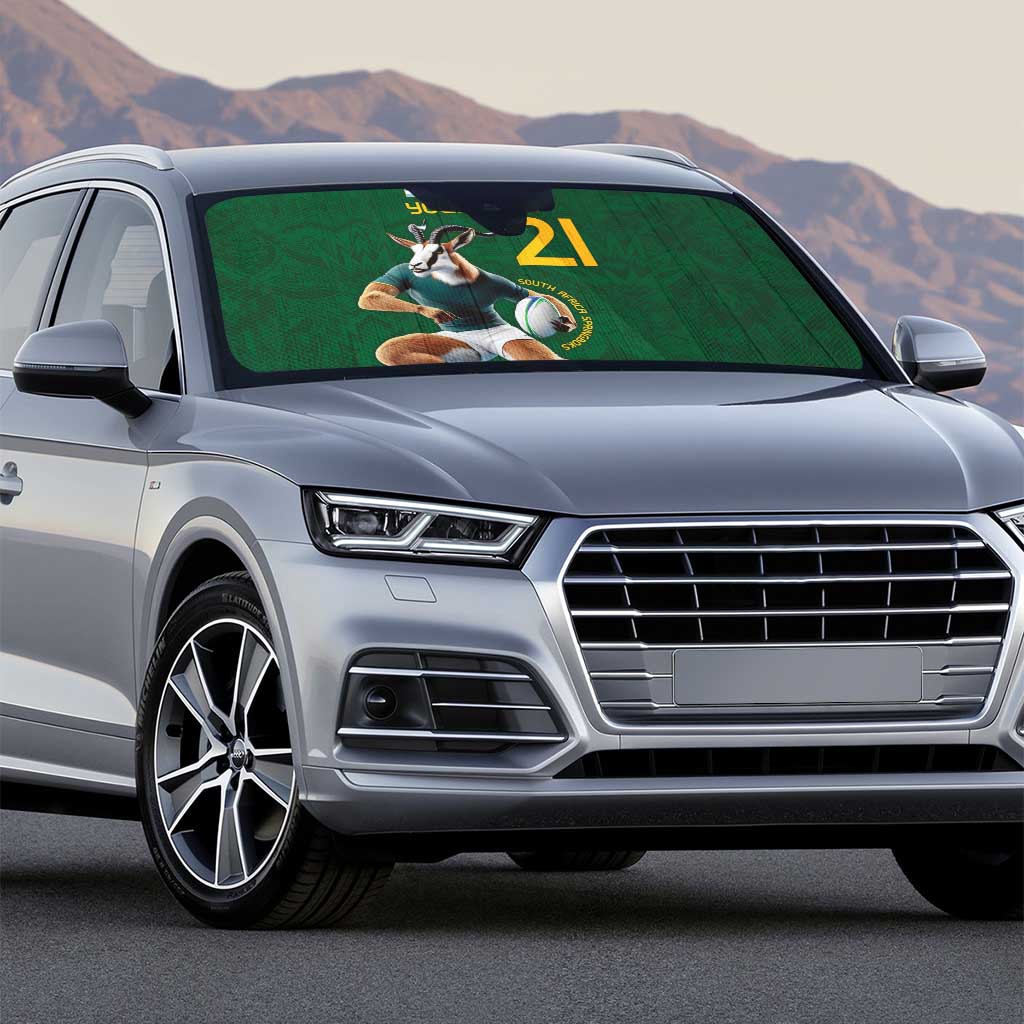 South Africa Rugby Custom Auto Sun Shade Glory Be To Springboks
