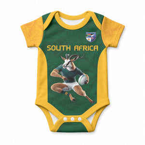 South Africa Rugby Custom Baby Onesie Glory Be To Springboks