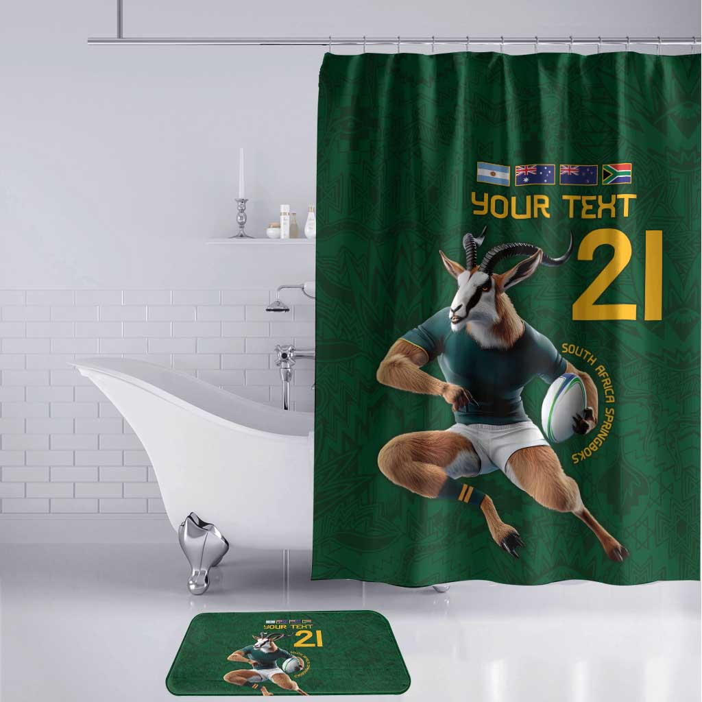 South Africa Rugby Custom Bathroom Set Glory Be To Springboks