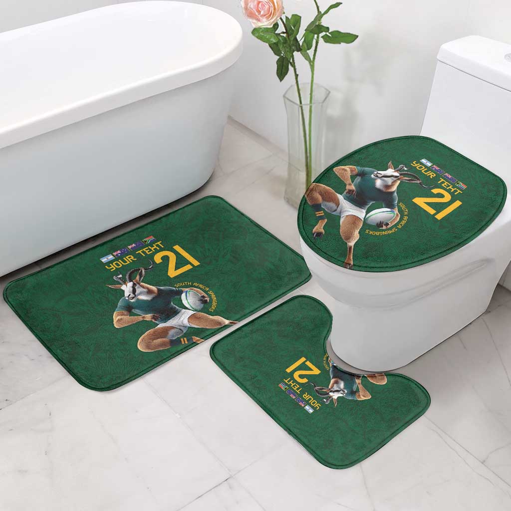 South Africa Rugby Custom Bathroom Set Glory Be To Springboks