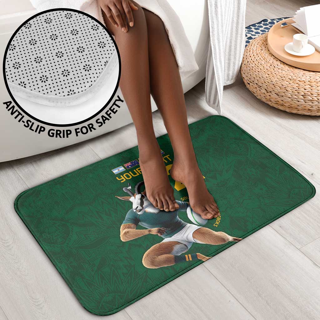 South Africa Rugby Custom Bathroom Set Glory Be To Springboks
