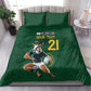 South Africa Rugby Custom Bedding Set Glory Be To Springboks - African Pride