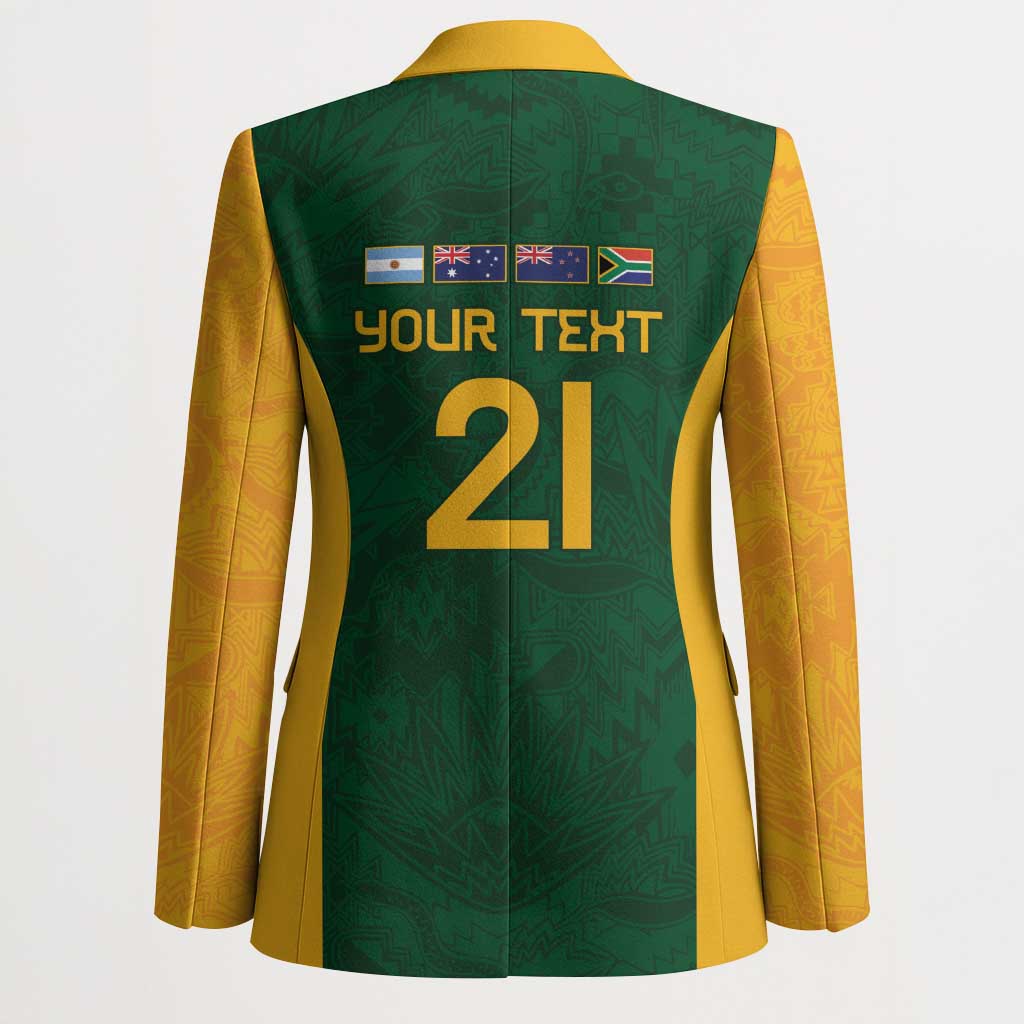 South Africa Rugby Custom Blazer Glory Be To Springboks