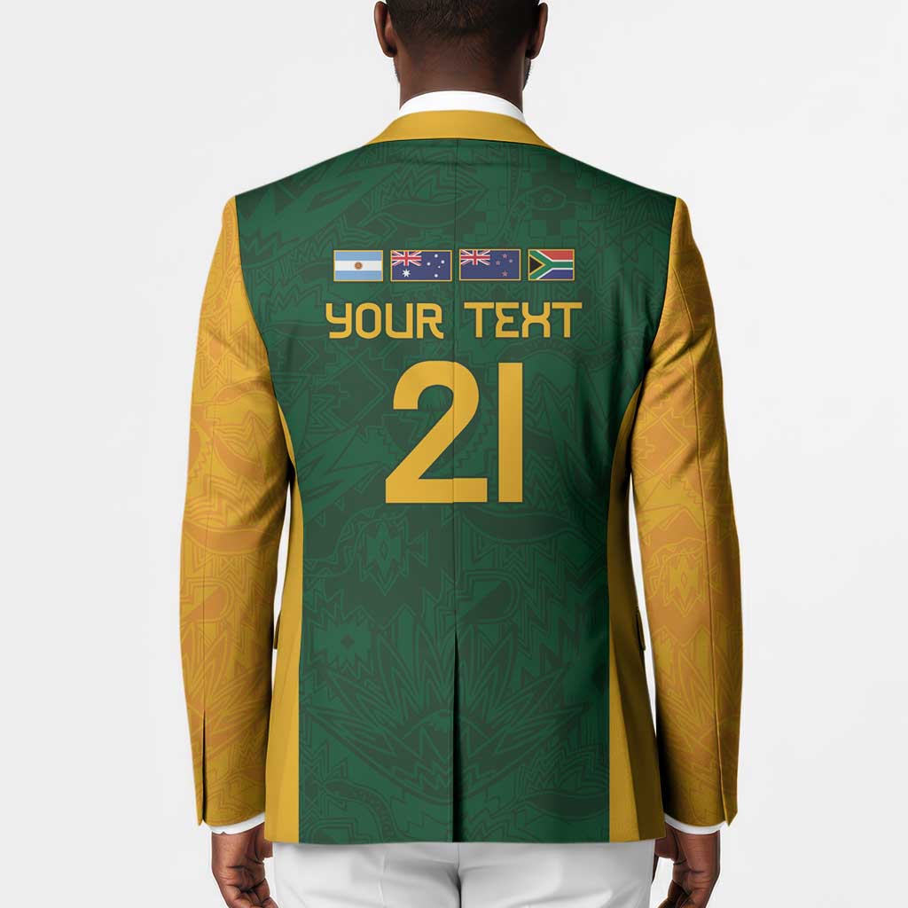 South Africa Rugby Custom Blazer Glory Be To Springboks