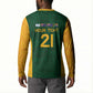 South Africa Rugby Custom Button Sweatshirt Glory Be To Springboks