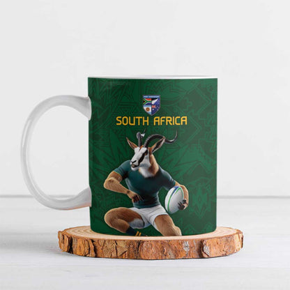 South Africa Rugby Custom Ceramic Mug Glory Be To Springboks