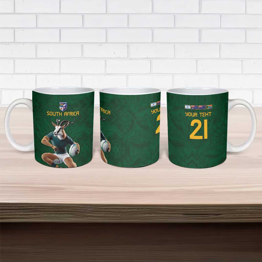 South Africa Rugby Custom Ceramic Mug Glory Be To Springboks