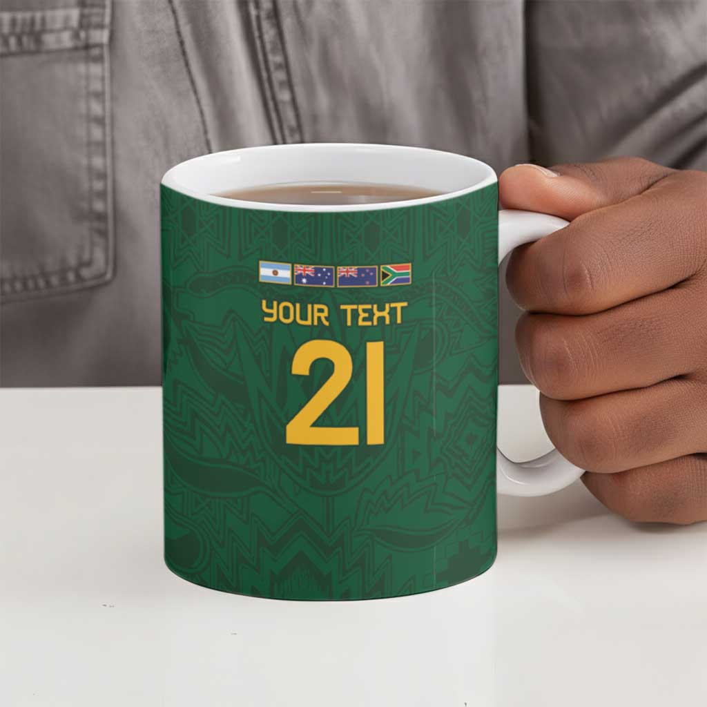 South Africa Rugby Custom Ceramic Mug Glory Be To Springboks