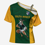South Africa Rugby Custom Cross Shoulder Shirt Glory Be To Springboks