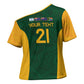 South Africa Rugby Custom Cross Shoulder Shirt Glory Be To Springboks