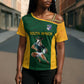 South Africa Rugby Custom Cross Shoulder Shirt Glory Be To Springboks