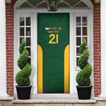 South Africa Rugby Custom Door Cover Glory Be To Springboks