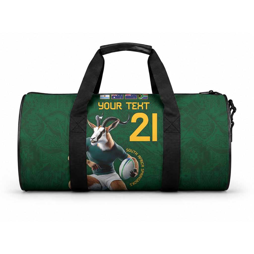 South Africa Rugby Custom Duffle Bag Glory Be To Springboks