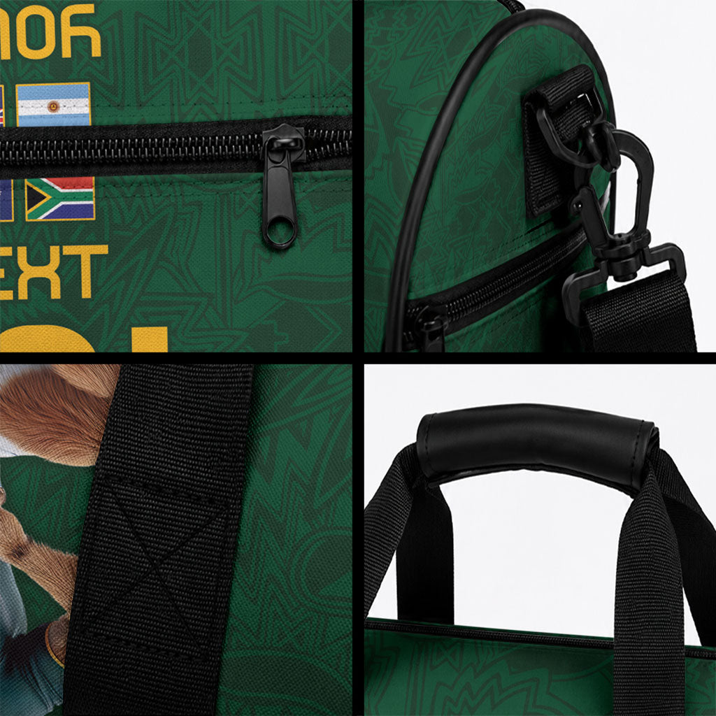 South Africa Rugby Custom Duffle Bag Glory Be To Springboks