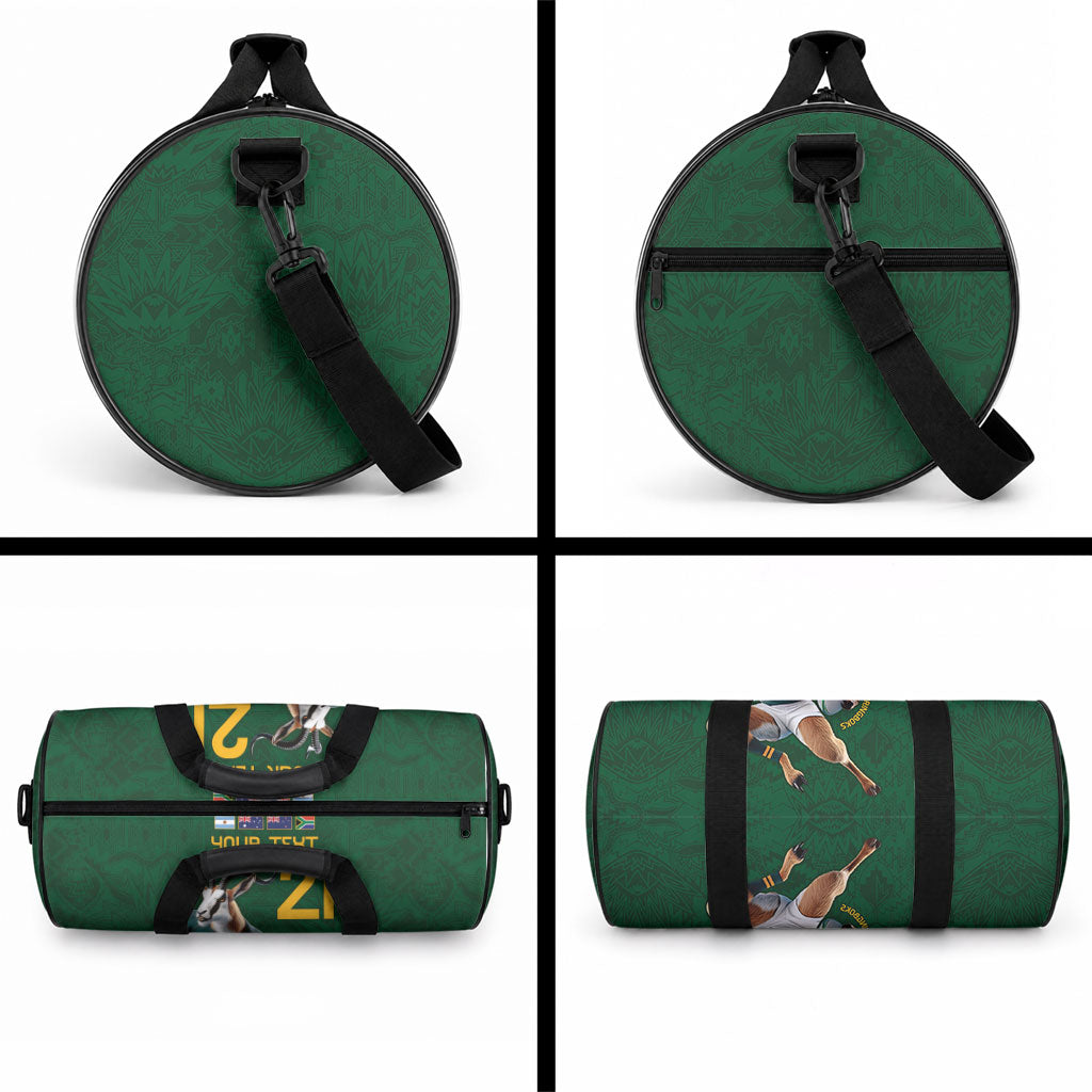 South Africa Rugby Custom Duffle Bag Glory Be To Springboks