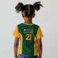 South Africa Rugby Custom Kid T shirt Glory Be To Springboks - African Pride