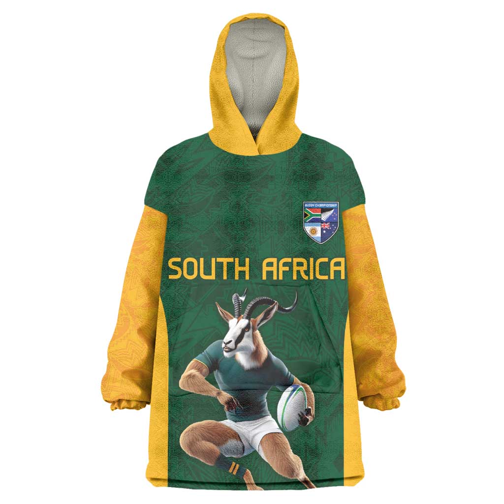 South Africa Rugby Custom Kid Wearable Blanket Hoodie Glory Be To Springboks - African Pride