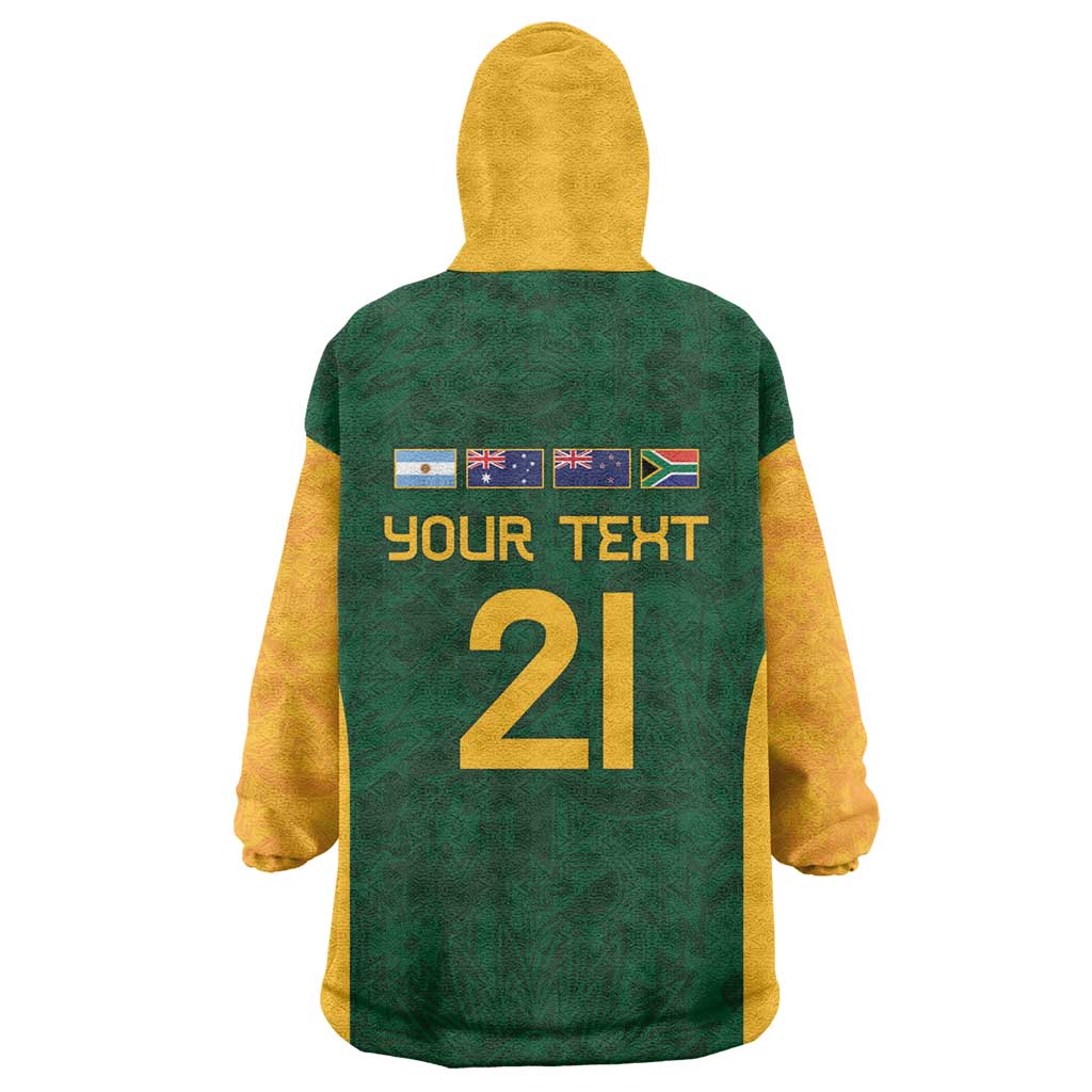 South Africa Rugby Custom Kid Wearable Blanket Hoodie Glory Be To Springboks - African Pride