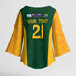South Africa Rugby Custom Kimono Sleeve Blouse Glory Be To Springboks