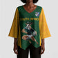 South Africa Rugby Custom Kimono Sleeve Blouse Glory Be To Springboks