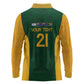 South Africa Rugby Custom Long Sleeve Polo Shirt Glory Be To Springboks - African Pride