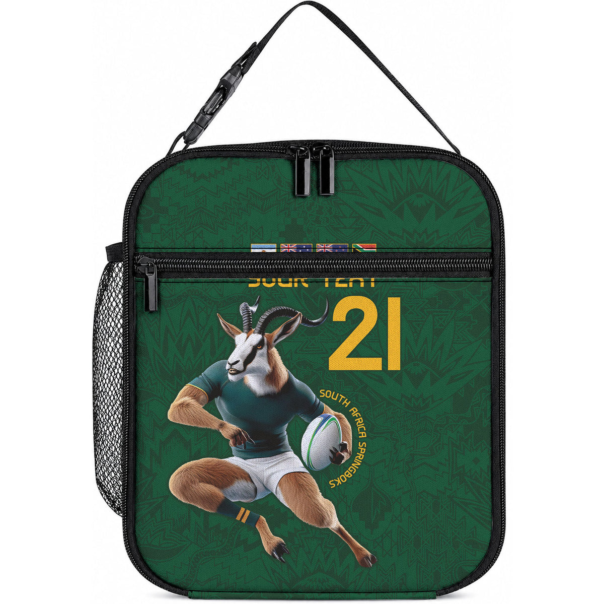 South Africa Rugby Custom Lunch Bag Glory Be To Springboks