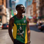 South Africa Rugby Custom Men Tank Top Glory Be To Springboks - African Pride