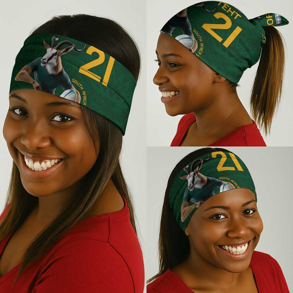 South Africa Rugby Custom Neck Gaiter Glory Be To Springboks LT9