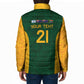 South Africa Rugby Custom Padded Jacket Glory Be To Springboks