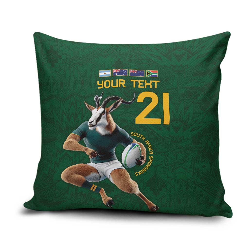 South Africa Rugby Custom Pillow Cover Glory Be To Springboks